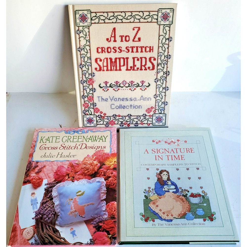 A to Z Cross Stitch Samplers The Vanessa Ann Collection Signature Lot 3 NOS HC